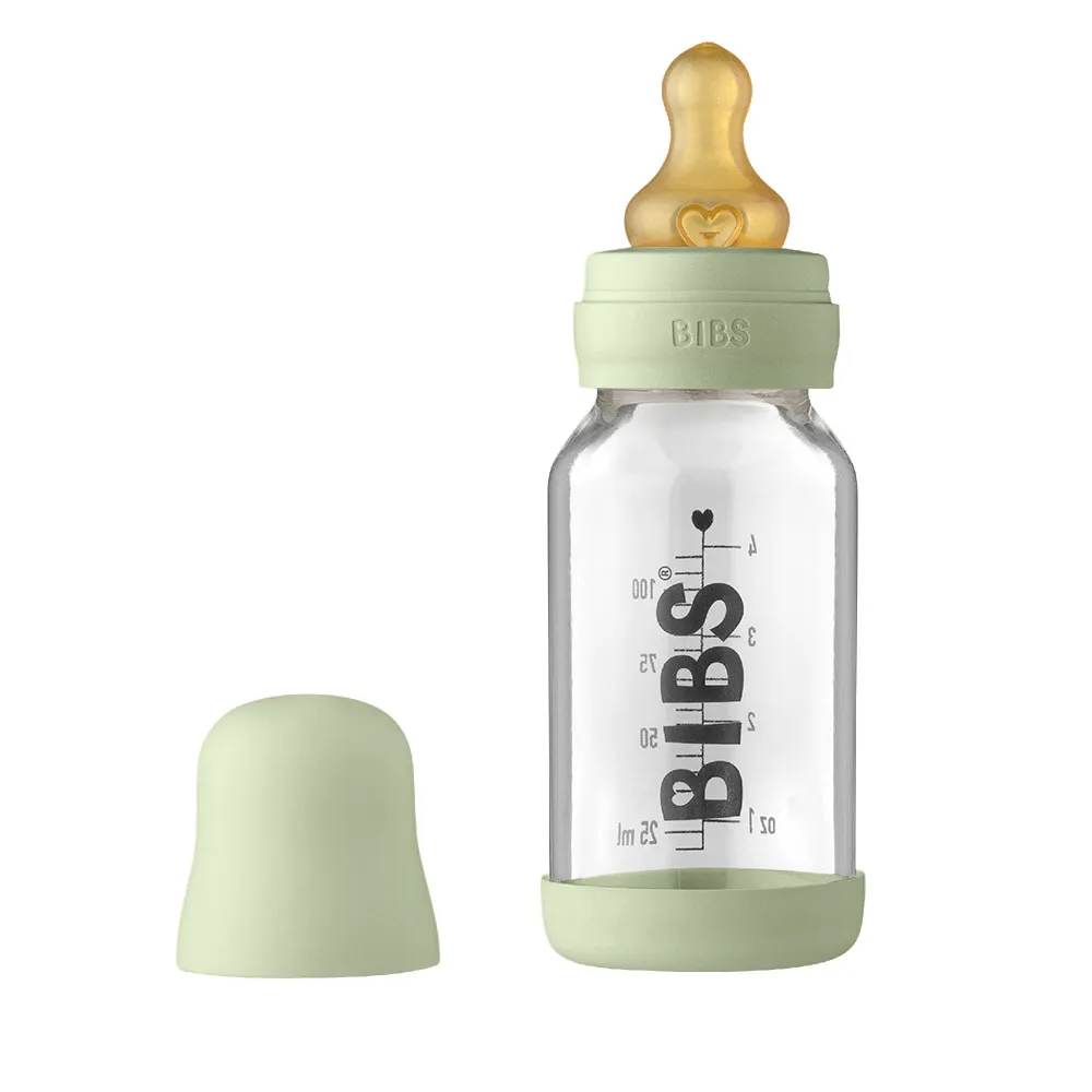 BIBS Baby Bottle sklenená fľaša Sage