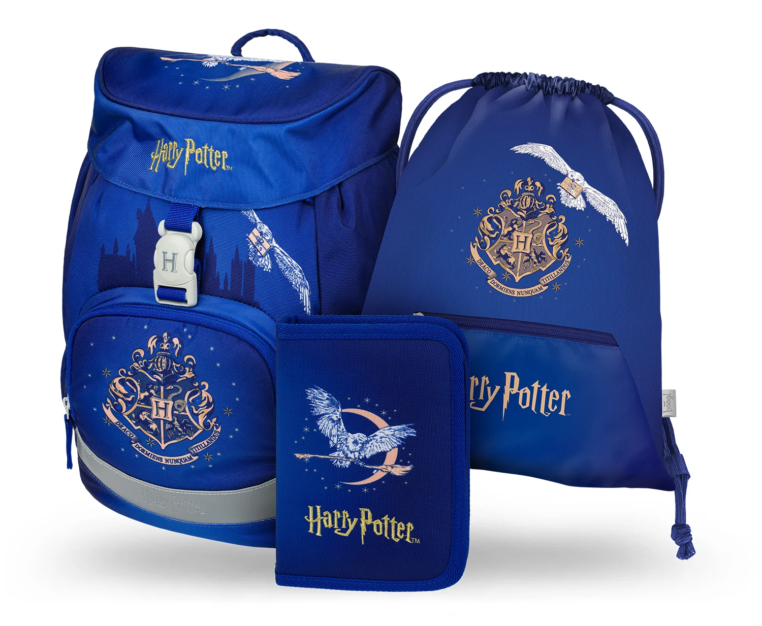 Baagl školská súprava Airy Harry Potter Rokfort Hedviga: batoh, peračník, vrecko