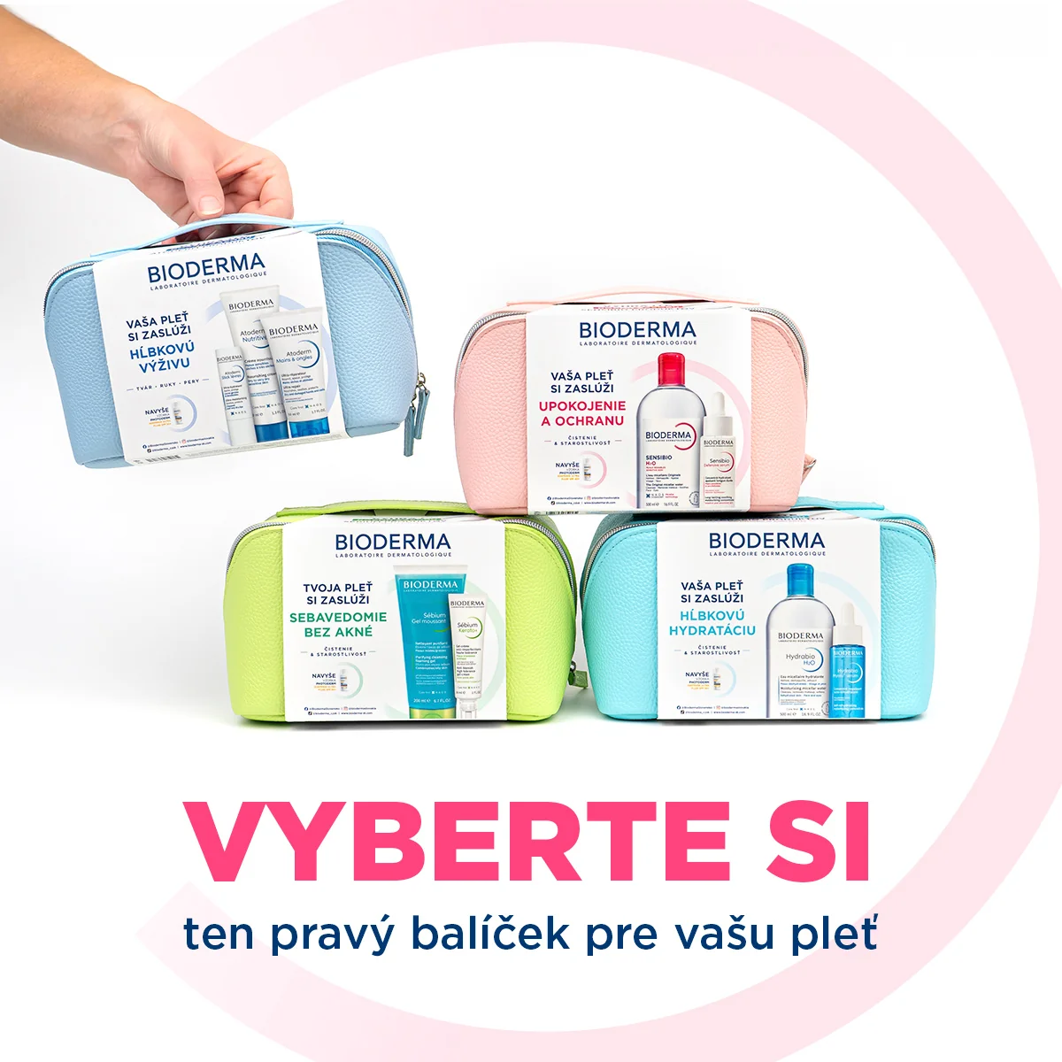 Bioderma Sensibio darčekový balíček pre citlivú pleť a vrásky 1 set