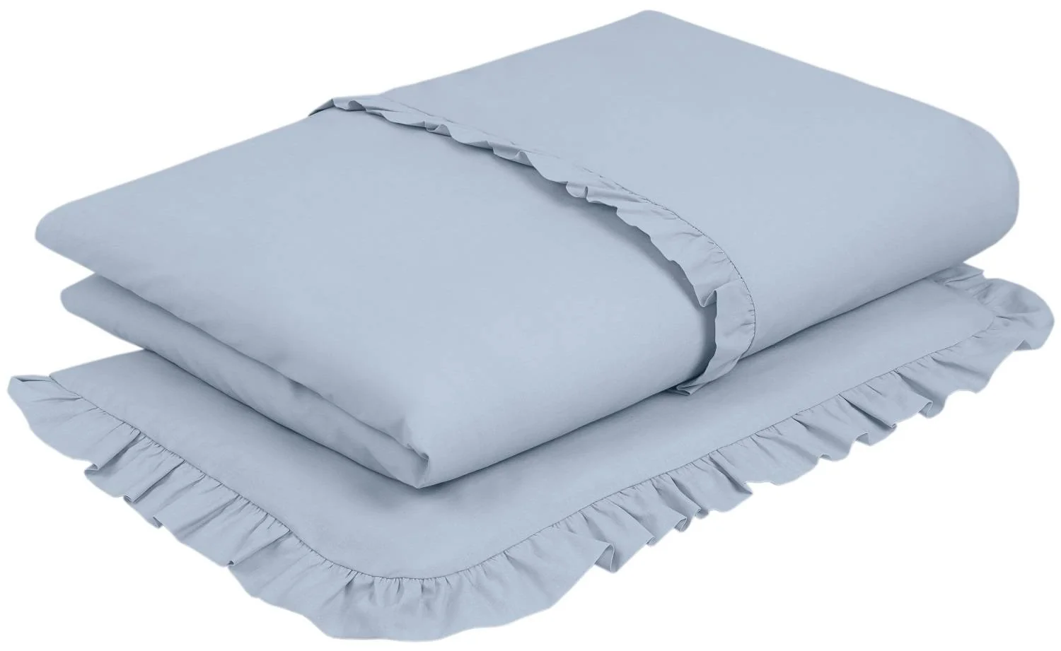 2-dielne bavlnené obliečky s volánikom SOFT, Baby Nellys, jeans