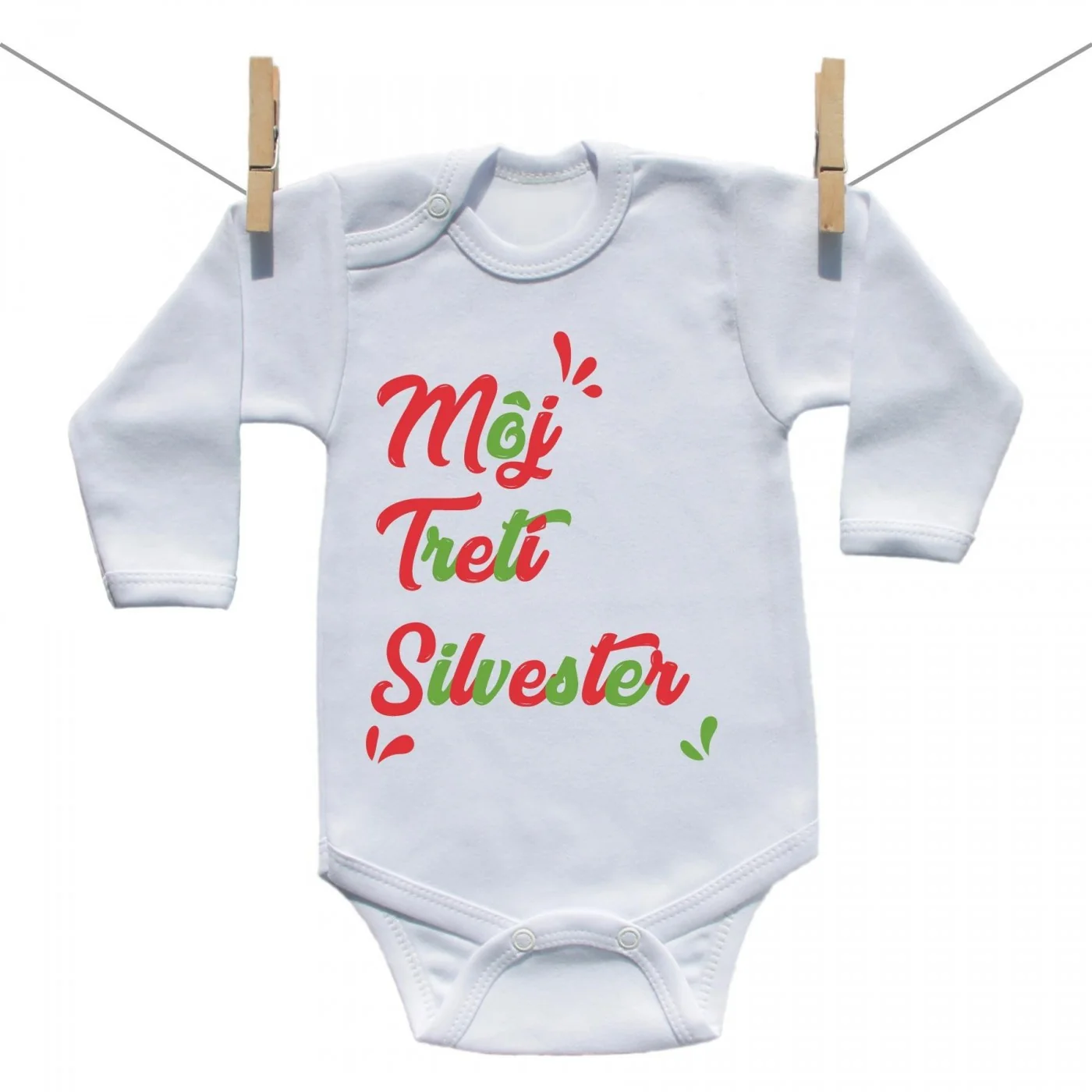 Boodyy Body s dlhým rukávom Môj tretí Silvester Veľkosť: 92