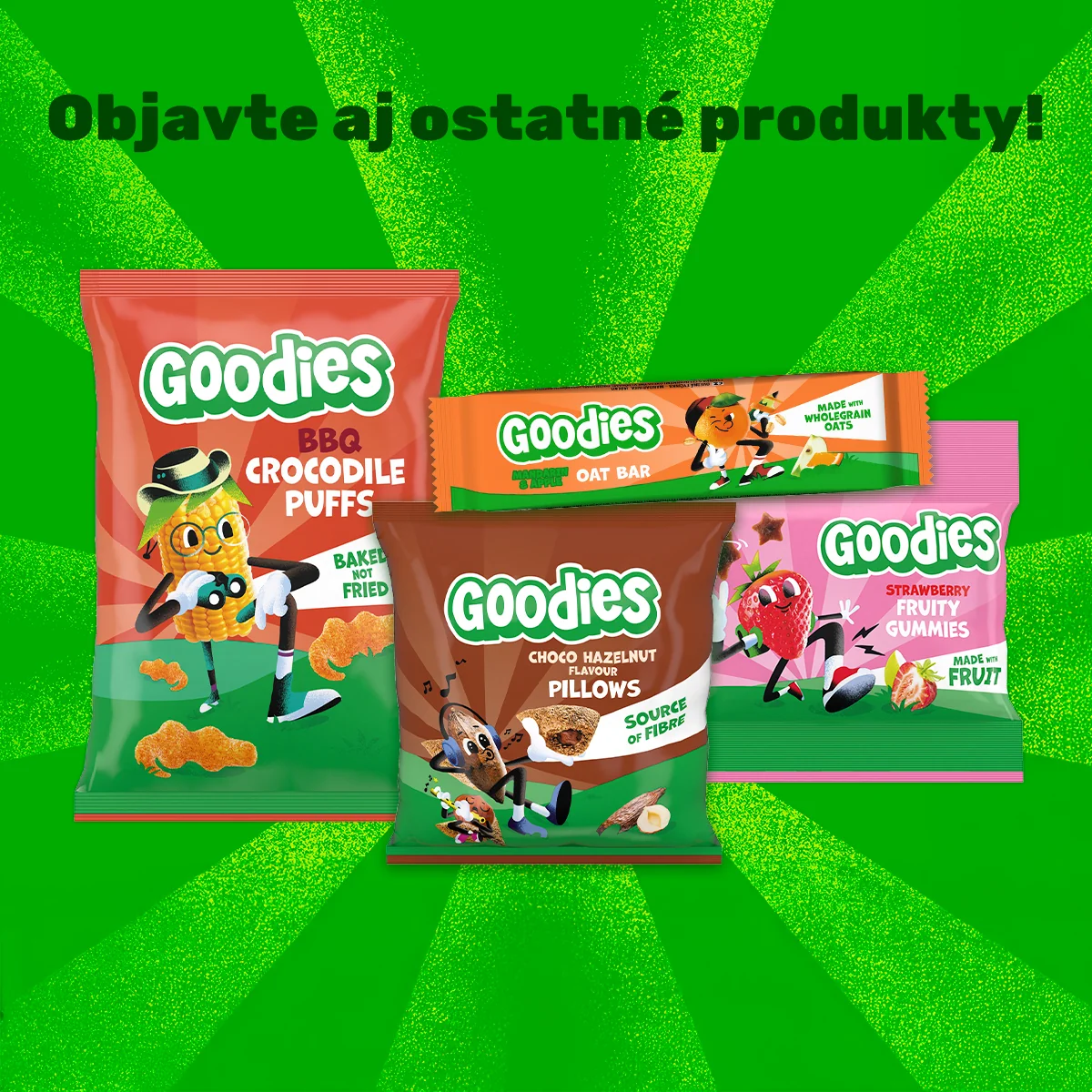 Goodies kapsička Bluey banán, jahoda a jablko 100 g