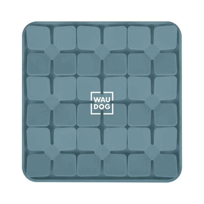 Silikónová čuchacia podložka pre mačku alebo psa sivá