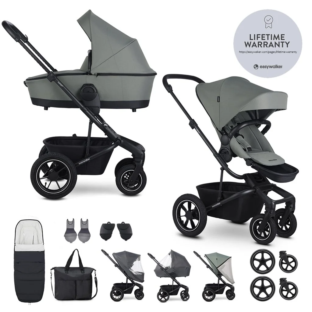Easywalker Harvey⁵ kočík kombinovaný Agave Green XXL AIR set
