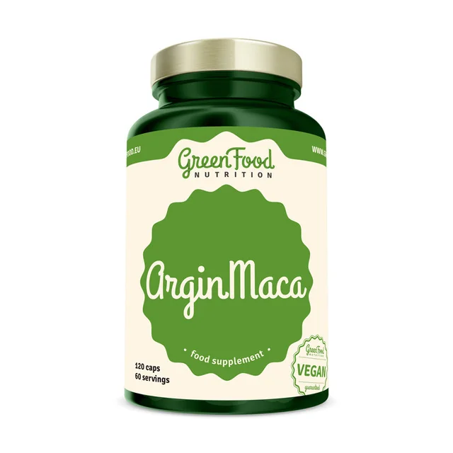 GreenFood Nutrition ArginMaca 1×120 cps, výživový doplnok