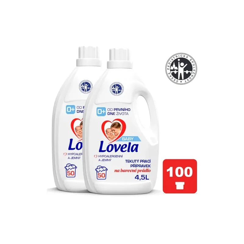 Baby tekutý prací prípravok na farebnú bielizeň 2 x 4,5 l (100 praní)
