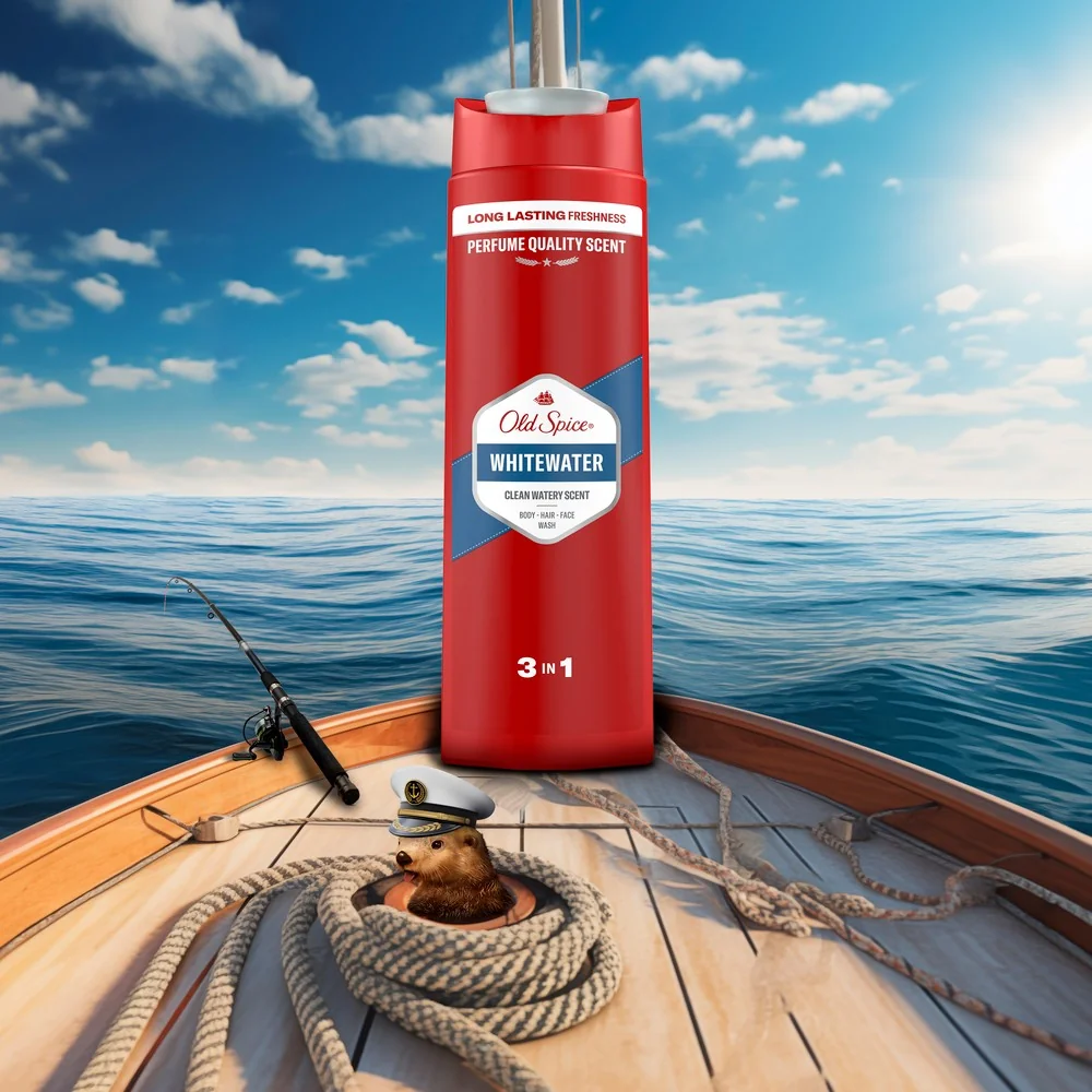 Gillette darčeková sada Mach3: pánsky holiaci strojček, 2 náhradné hlavice + Old Spice Whitewater 3v1 250 ml 1 set