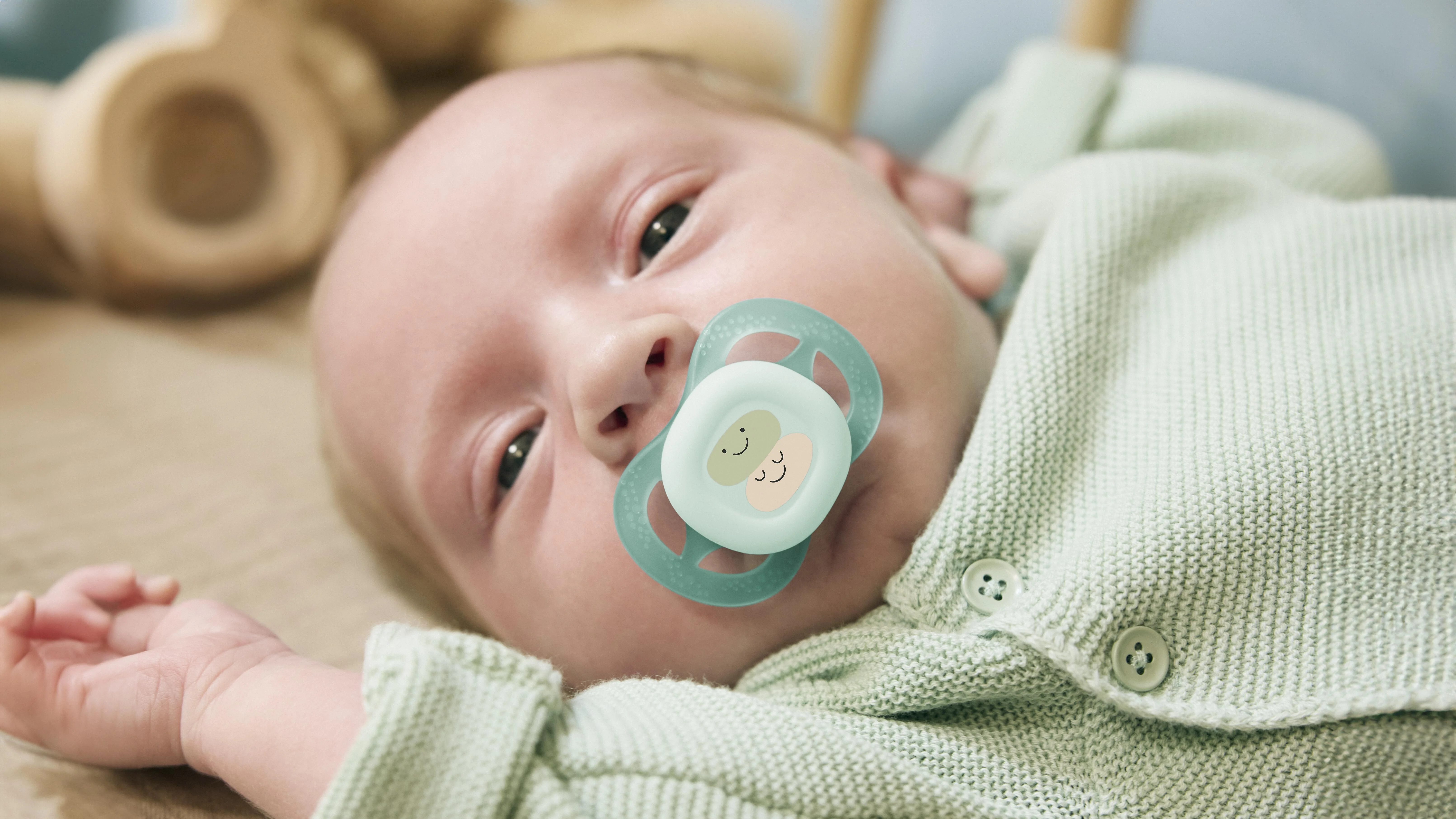 Philips AVENT - Cumlík Ultrastart s obrázkom SCF075/14, 0-2 m, chlapec 2 ks