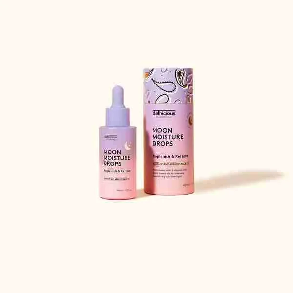Delhicious, Moon Moisture Drops - Face Oi 1×40 ml, olej na tvár