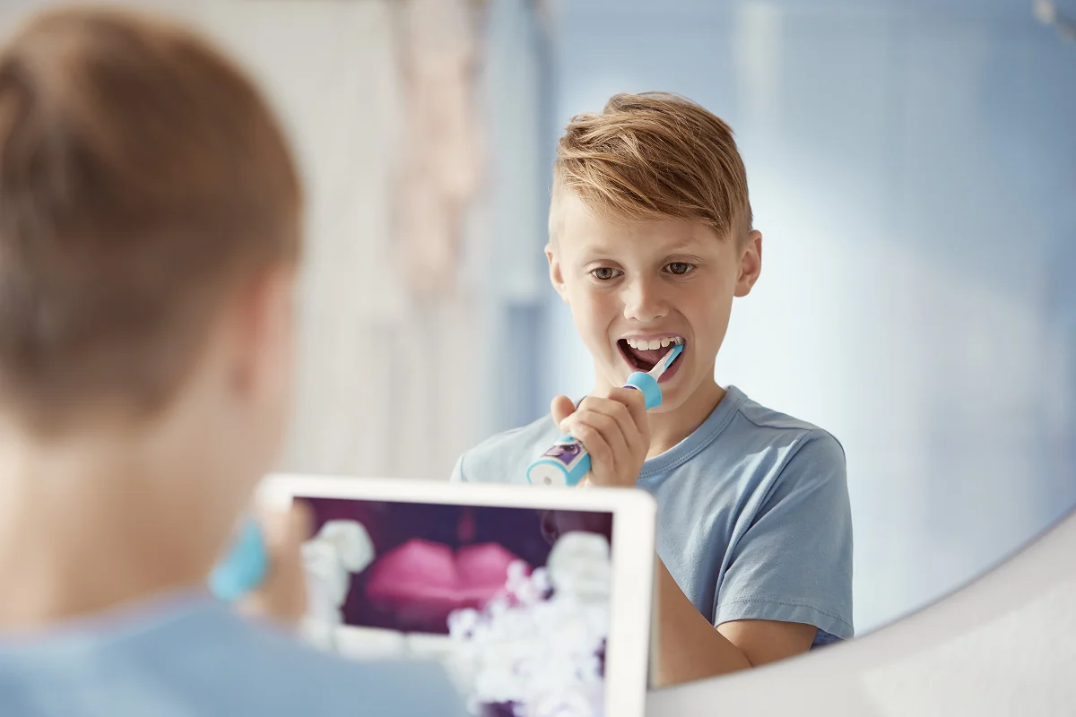 Philips Sonicare for Kids HX6322/04, modrá 1×1 ks, sonická zubná kefka pre deti