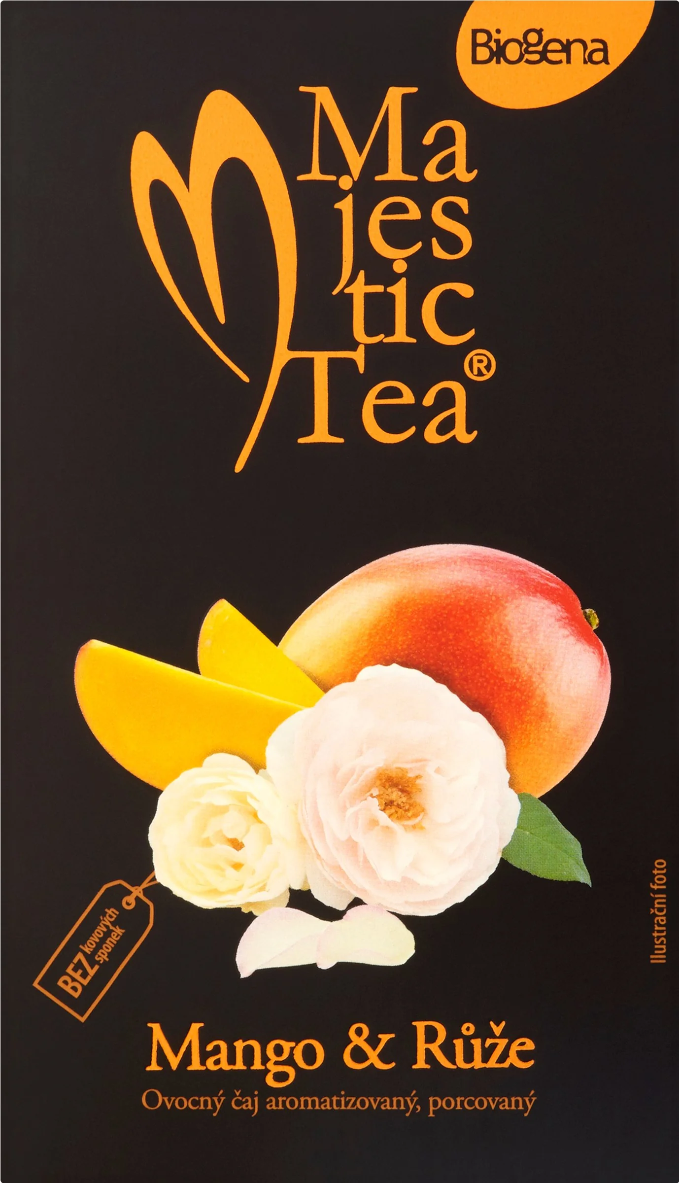 Biogena Majestic Tea Mango & Ruža 20×2,5 g (50 g), ovocný čaj