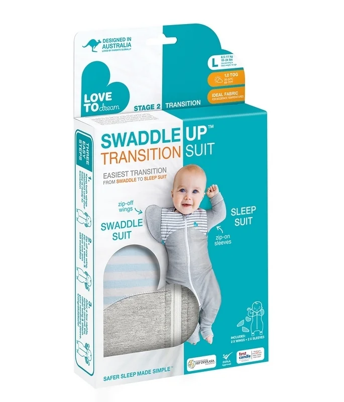 Love To Dream Transition Suit Prechodové Pyžamo veľkosť L, modrá, 2 Fáza, 6m+ 1×1 ks