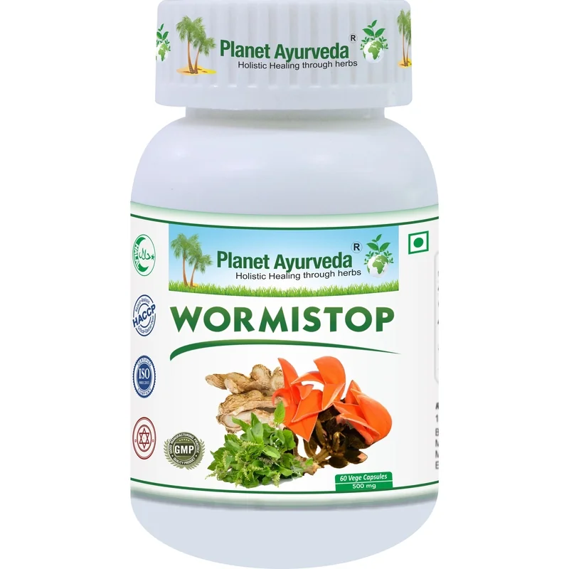 Wormistop - Črevné parazity, Detox 500mg 60 kapsúl