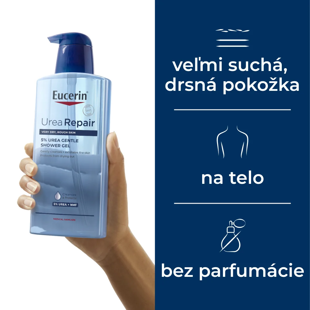 Eucerin UreaRepair Sprchový gél 1×400 ml, sprchový gél