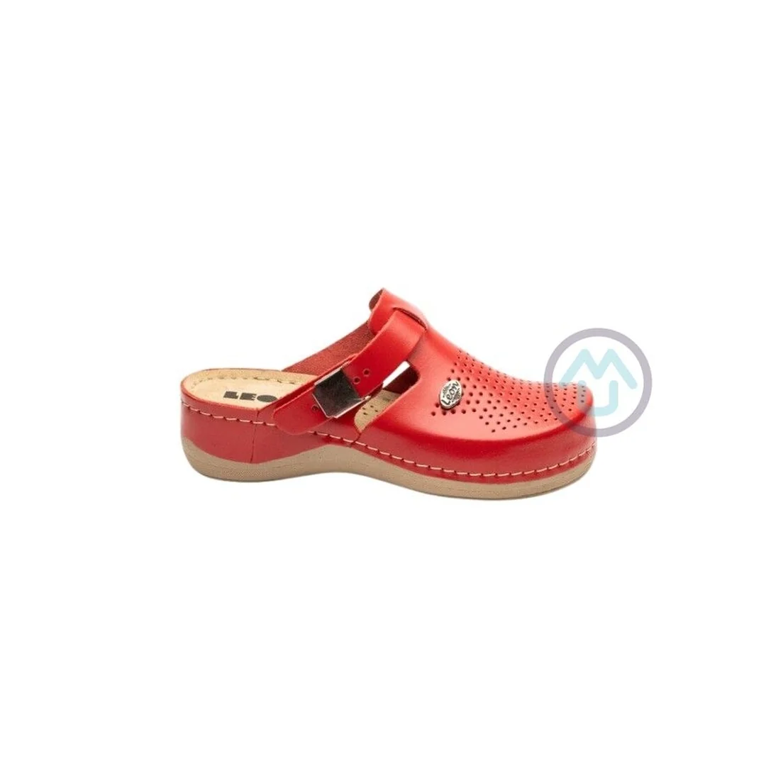 Dámska pracovná obuv LEON - červená 40 40 - 25,5cm, červená, 4,5 cm