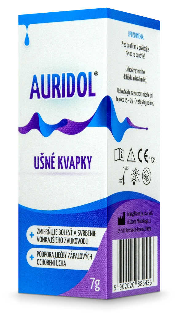 AURIDOL 1×7 g, ušné kvapky