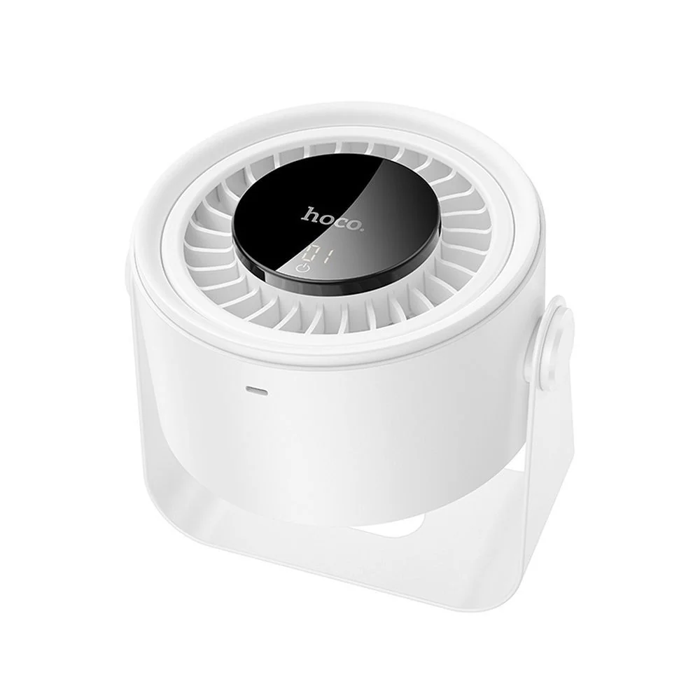 Hoco HX66 bezdrôtový stolný ventilátor, biely
