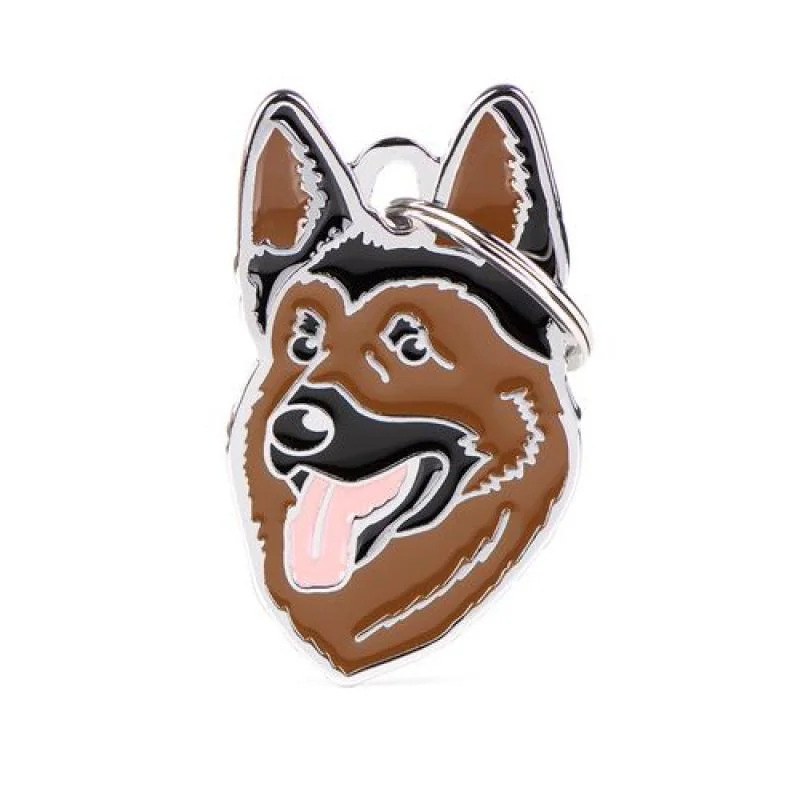 MF GERMAN SHEPERD gravírovateľný prívesok 4,2x2,5 cm