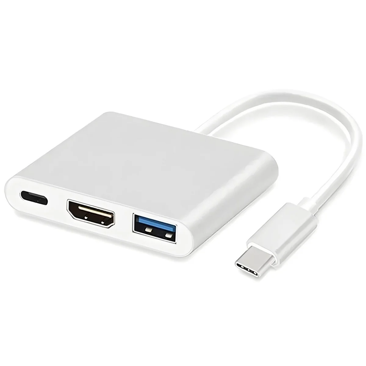 Adaptér pre TV Monitor 3v1 Hub USB-C