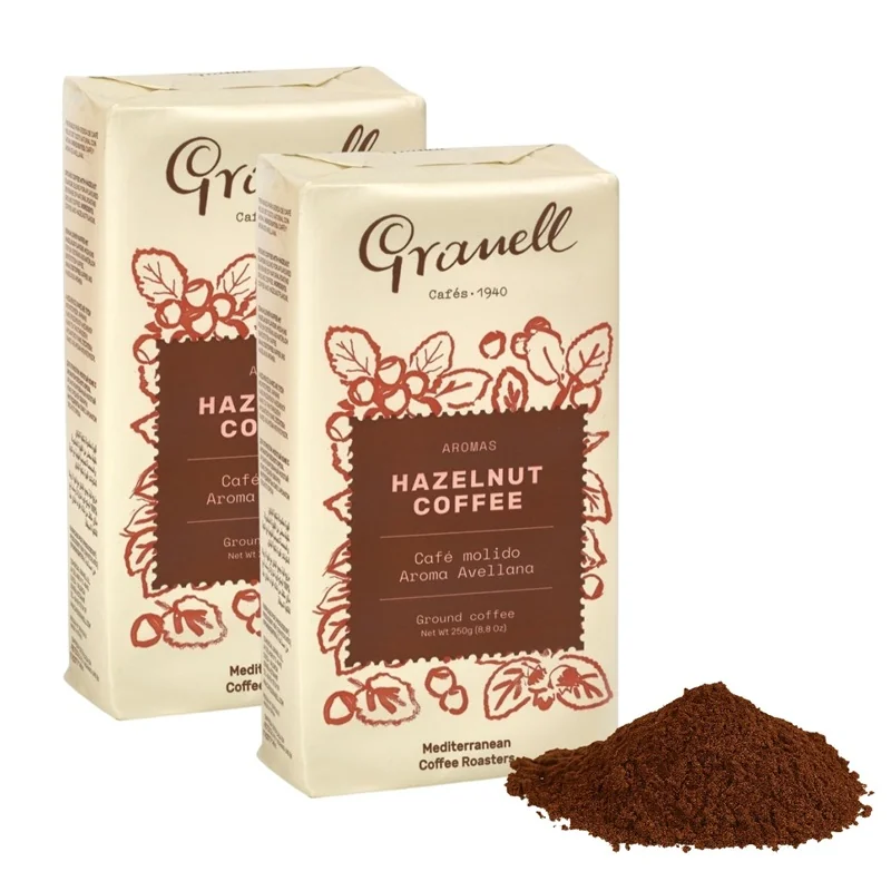 GRANELL Hazelnut Coffee 2ks 2 x 250g (100% Arabica)