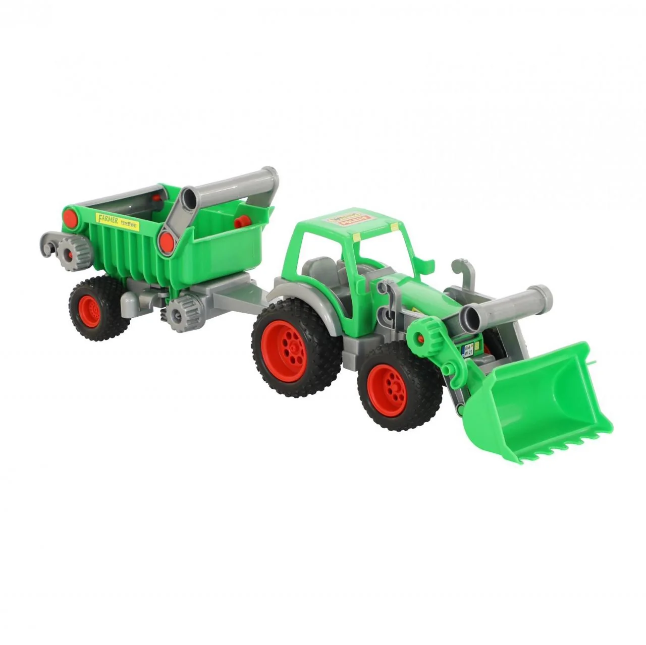 Wader Traktor farmár s lopatou a návesom , 8PL37756