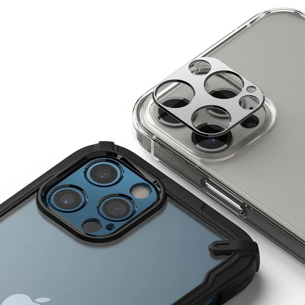 Super odolný chránič zadnej kamery pre iPhone 12 Pro Ma Sivá, SKU 14711