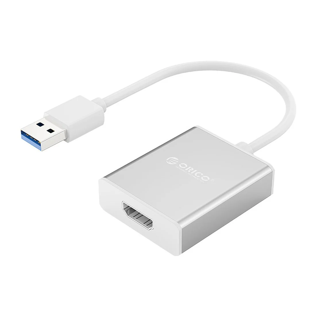 Orico UTH adaptér USB 3.0 / HDMI, strieborný