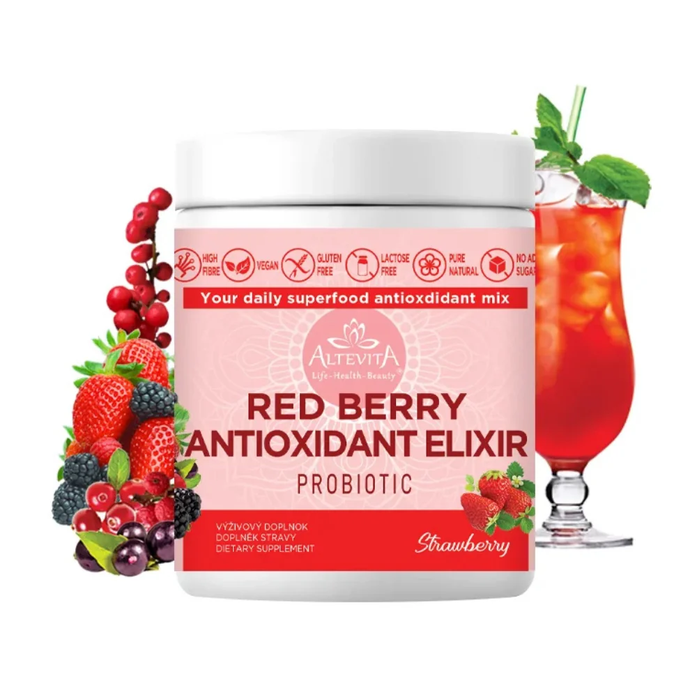 Red berry antioxidant elixir probiotic jahoda 300g