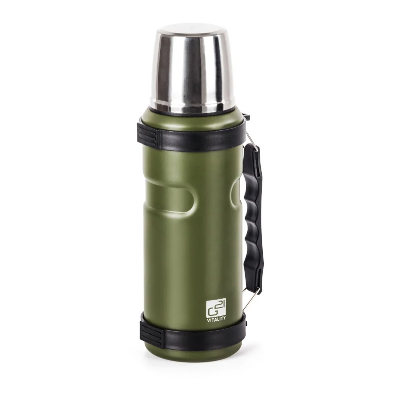 G21 Termofľaša na pitie, 1000 ml, zelená s rukoväťou na pitie, 1000 ml, zelená s rukoväťou G21TL1Z