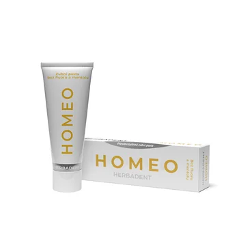 HERBADENT HOMEO bylinná zubná pasta z ženšenom bez fluoridu 75 g
