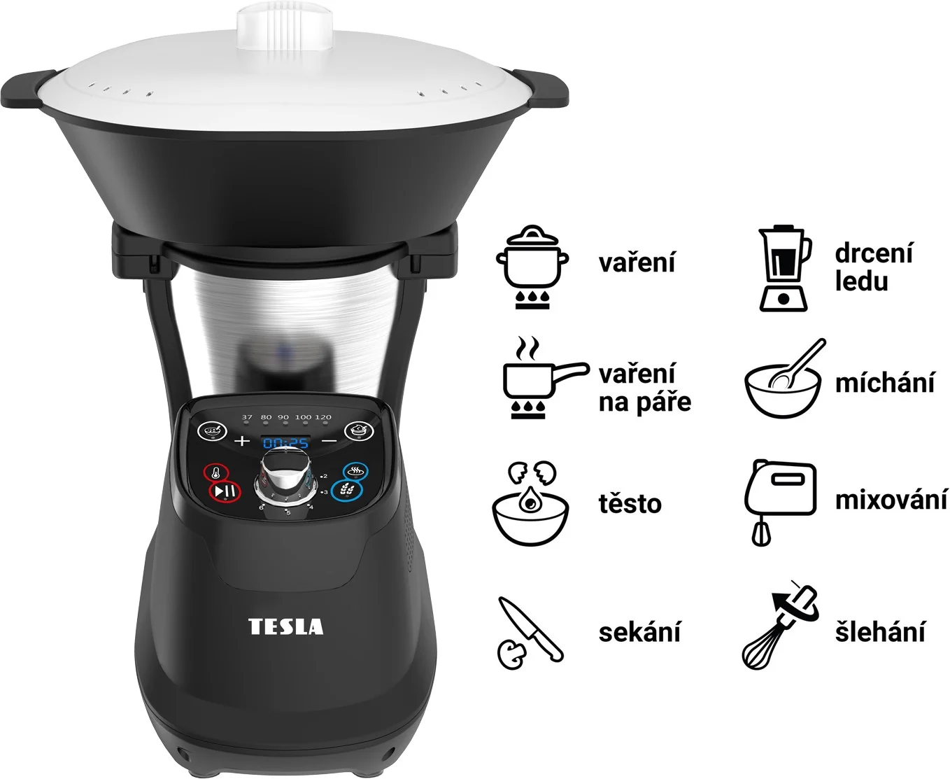 TESLA ThermoCook TMX3000 - multifunkčný kuchynský robot 1×1 ks, kuchynský robot