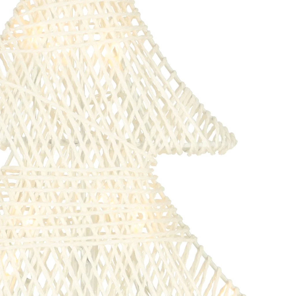 Vianočná dekorácia – stojaca LED jedlička 39 cm, 10 LED, teplá žltá, na batérie