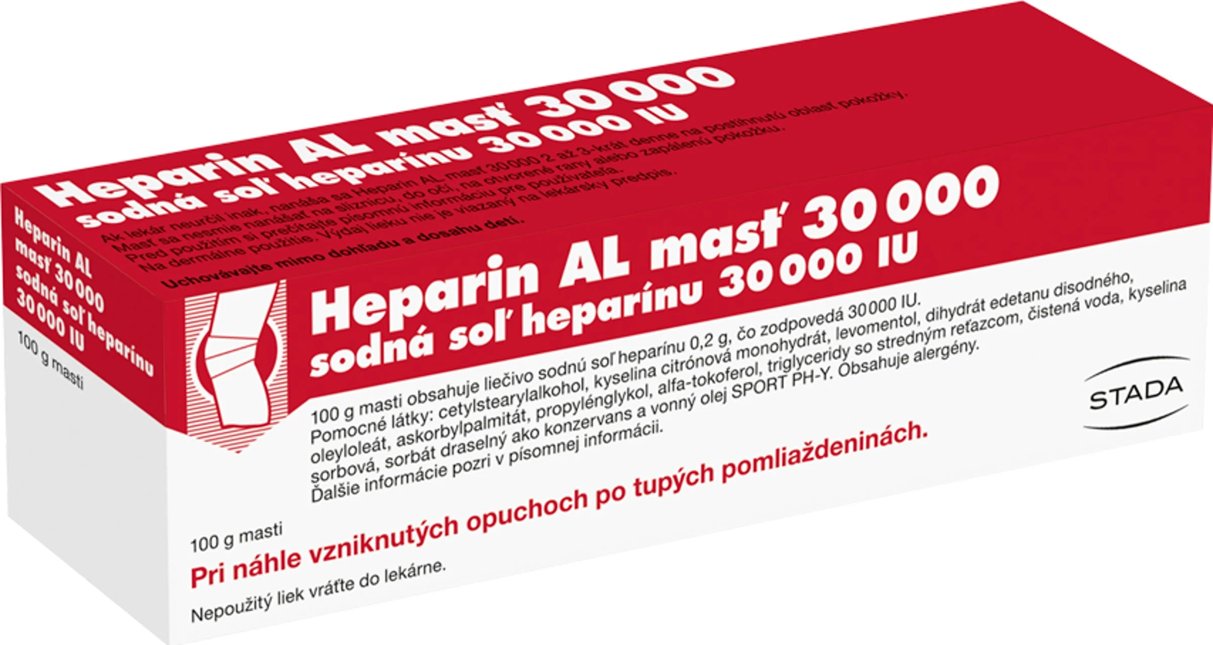 Heparin AL masť 30 000 1×100 g, liek