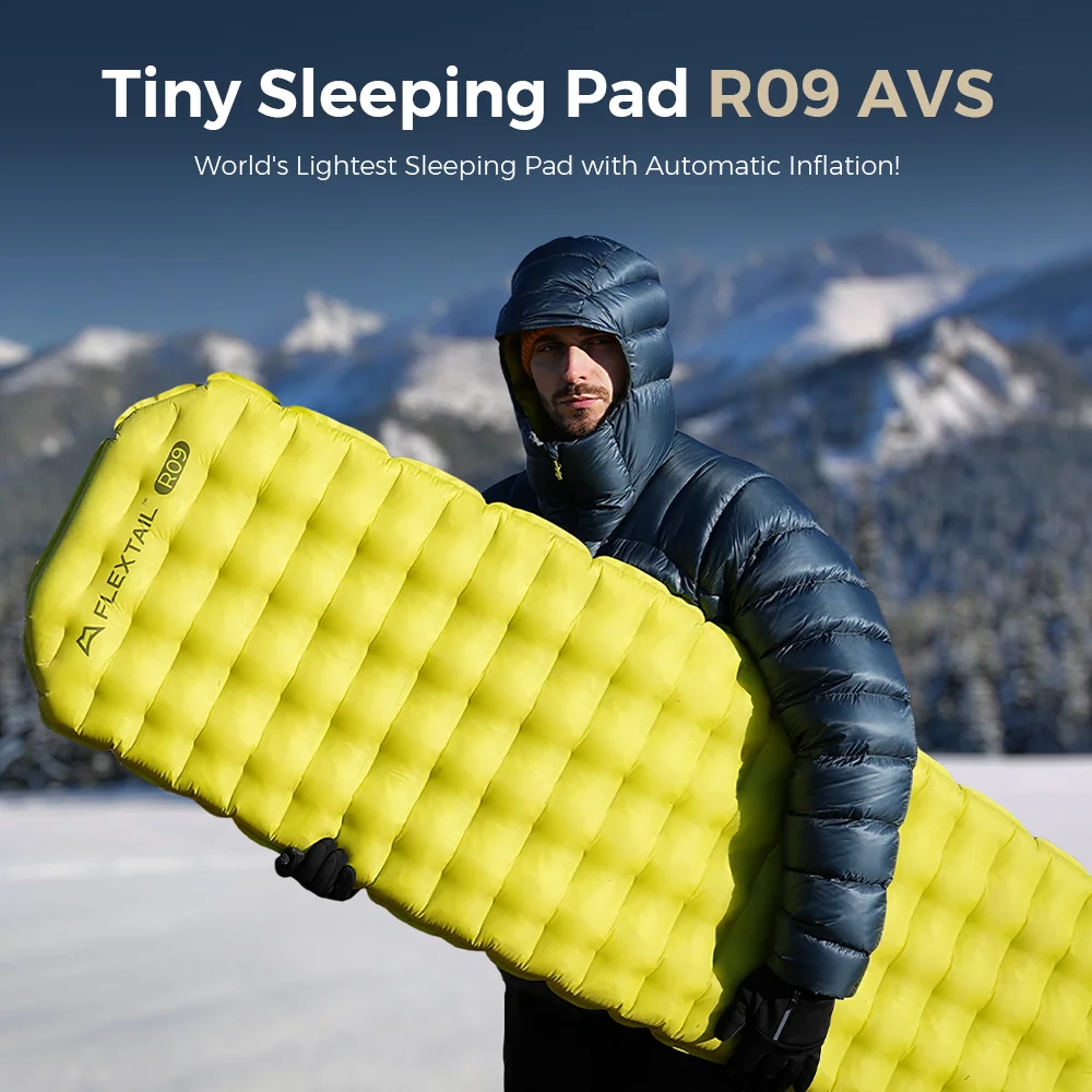 TINY Sleeping Pad R09 AVS Mummy Ultraľahká karimatka s batériovou pumpou