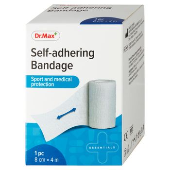 Dr.Max Self-adhering Bandage 1×1 ks, ovínadlo elastické samolepiace, 8cm × 4m