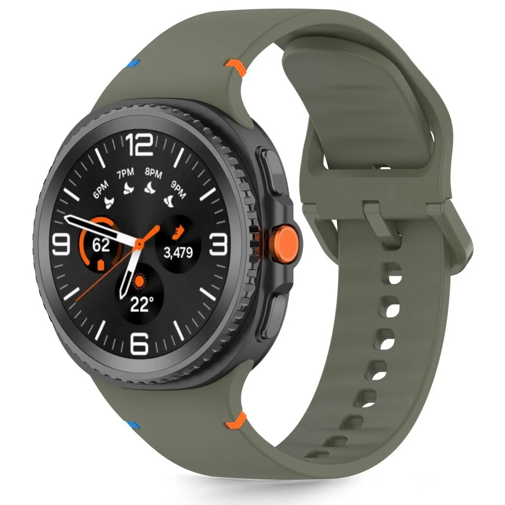 Tech-Protect Silicone remienok na Samsung Galaxy Watch 8 / Classic (40 / 44 / 46 mm), army green / 44 / 46 mm), army green