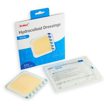 Dr.Max Hydrocolloid Dressings Sterile 1×2 ks, hydrokoloidné krytie