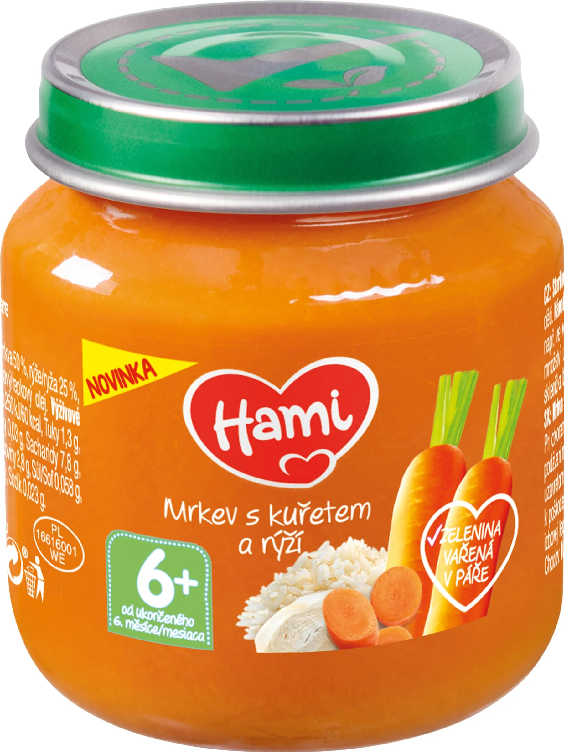 HAMI Príkrm Ryža s kuratom a mrkvou 125 g
