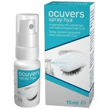 Ocuvers spray hyaluron 1×15 ml, očné kvapky v spreji, lipozómy a hyaluronát sodný