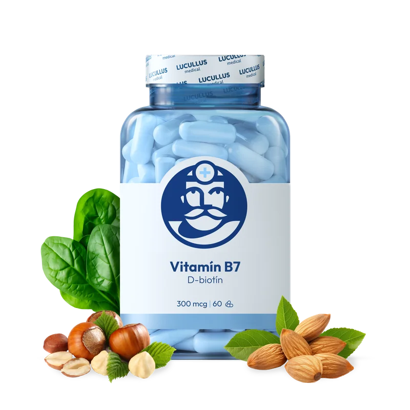 Dr. LUCULLUS Vitamín B7 2× 60 kapsúl D-biotín
