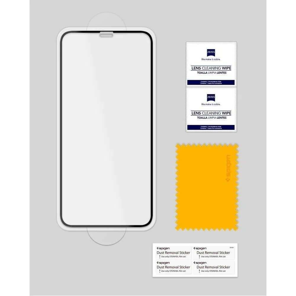 Spigen Full Cover ochranné sklo pre iPhone 11 Pro / XS / X, čierne