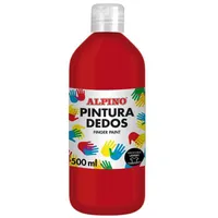 ALPINO Fľaša prstových farieb- červená