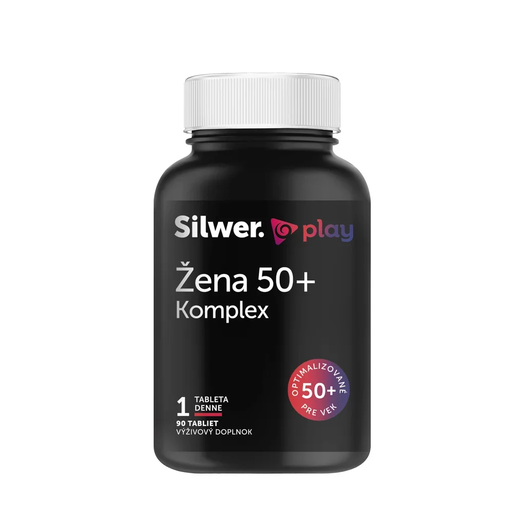 Silwer JOJ play Žena 50+ Komplex 90 tabliet. Hormonálna rovnováha, kosti, vlasy, pokožka.