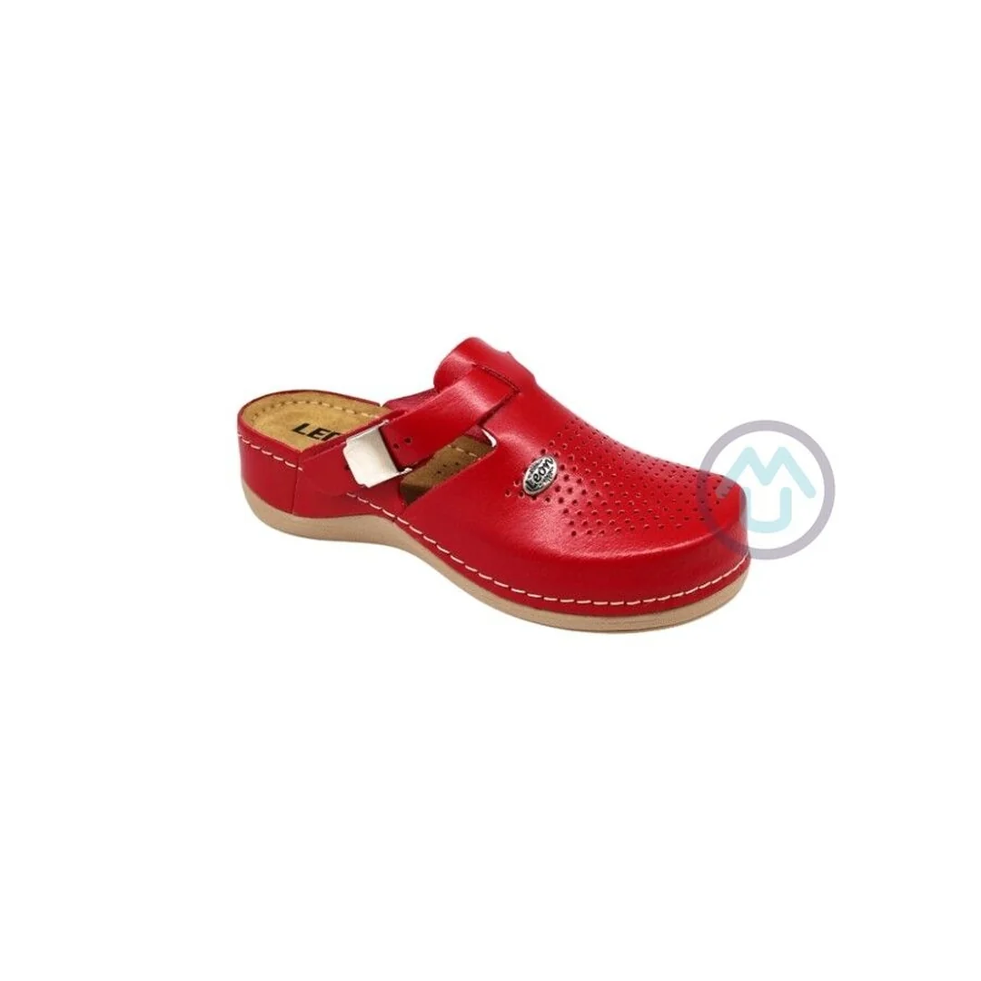 Dámska pracovná obuv LEON - červená 40 40 - 25,5cm, červená, 4,5 cm