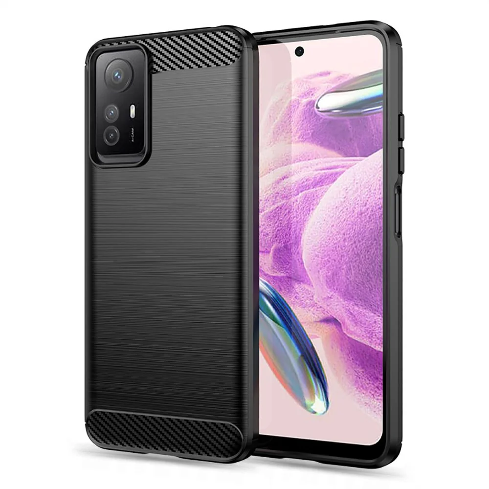 Tech-Protect Carbon kryt na Xiaomi Redmi Note 12S čierny