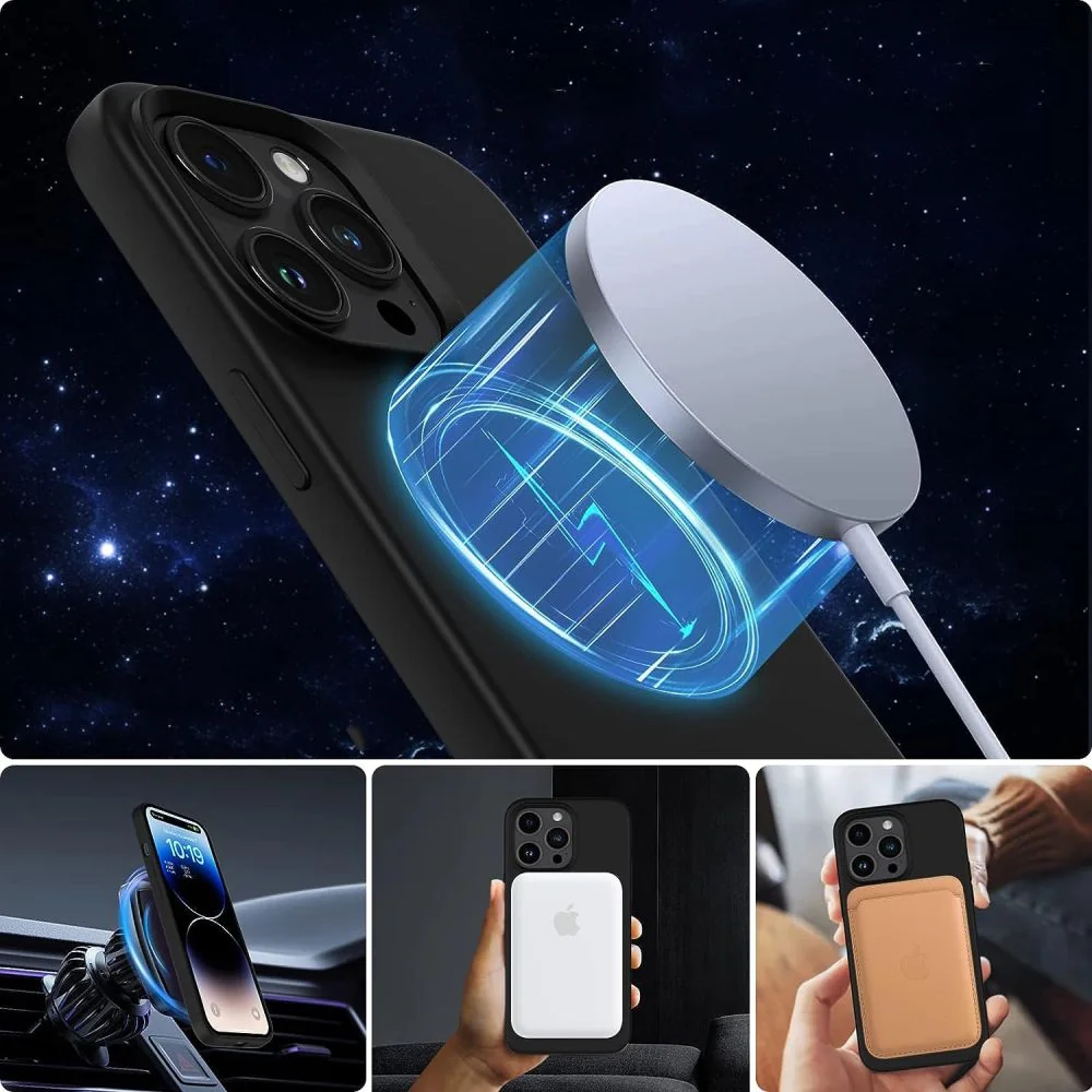 Tech-Protect Silicone MagSafe kryt na iPhone 15 Plus, ružový