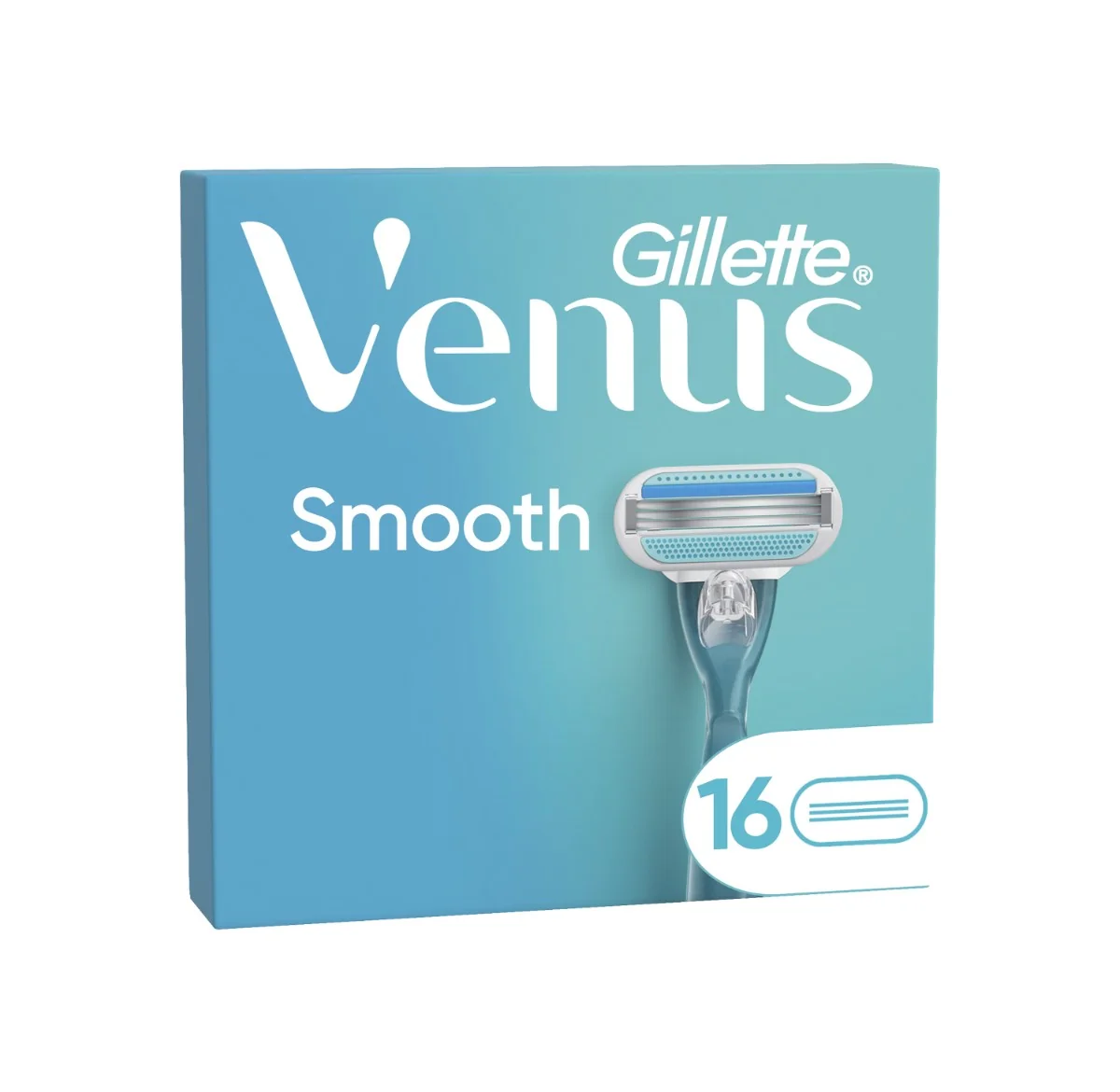 Gillette Venus Smooth náhradné holiace hlavice, 16 ks 16 ks