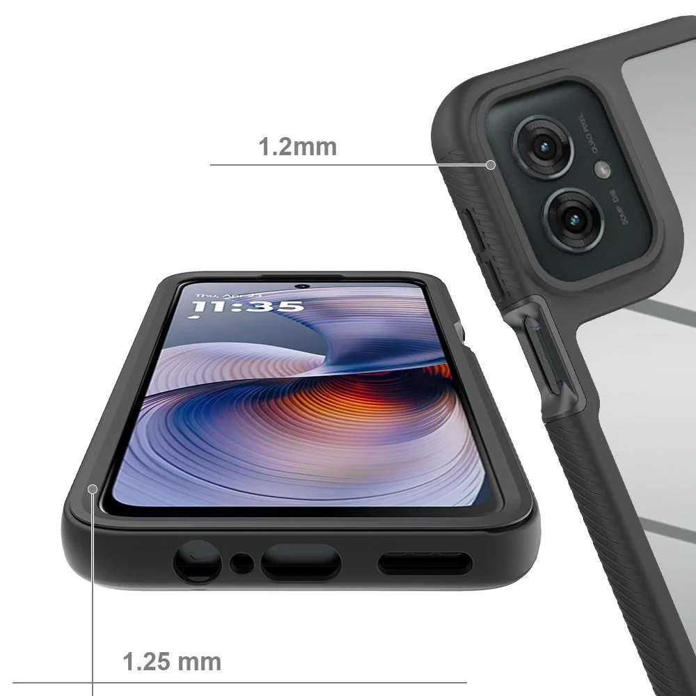 Tech-Protect Defense kryt na Motorola Moto G15 / G15 Power / G05 / E15, čierny , čierny