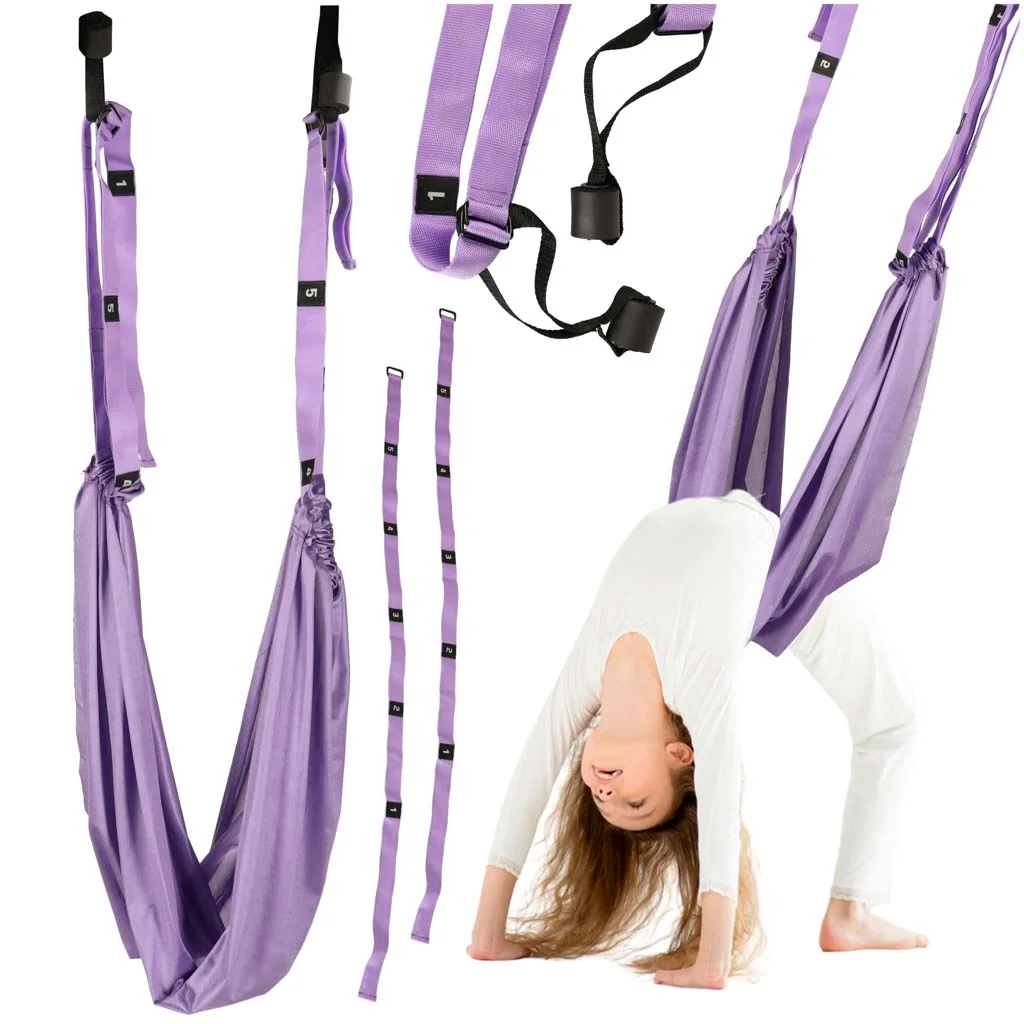 Akrobatická šatka silk na jogu aerial set nosnosť 100 kg