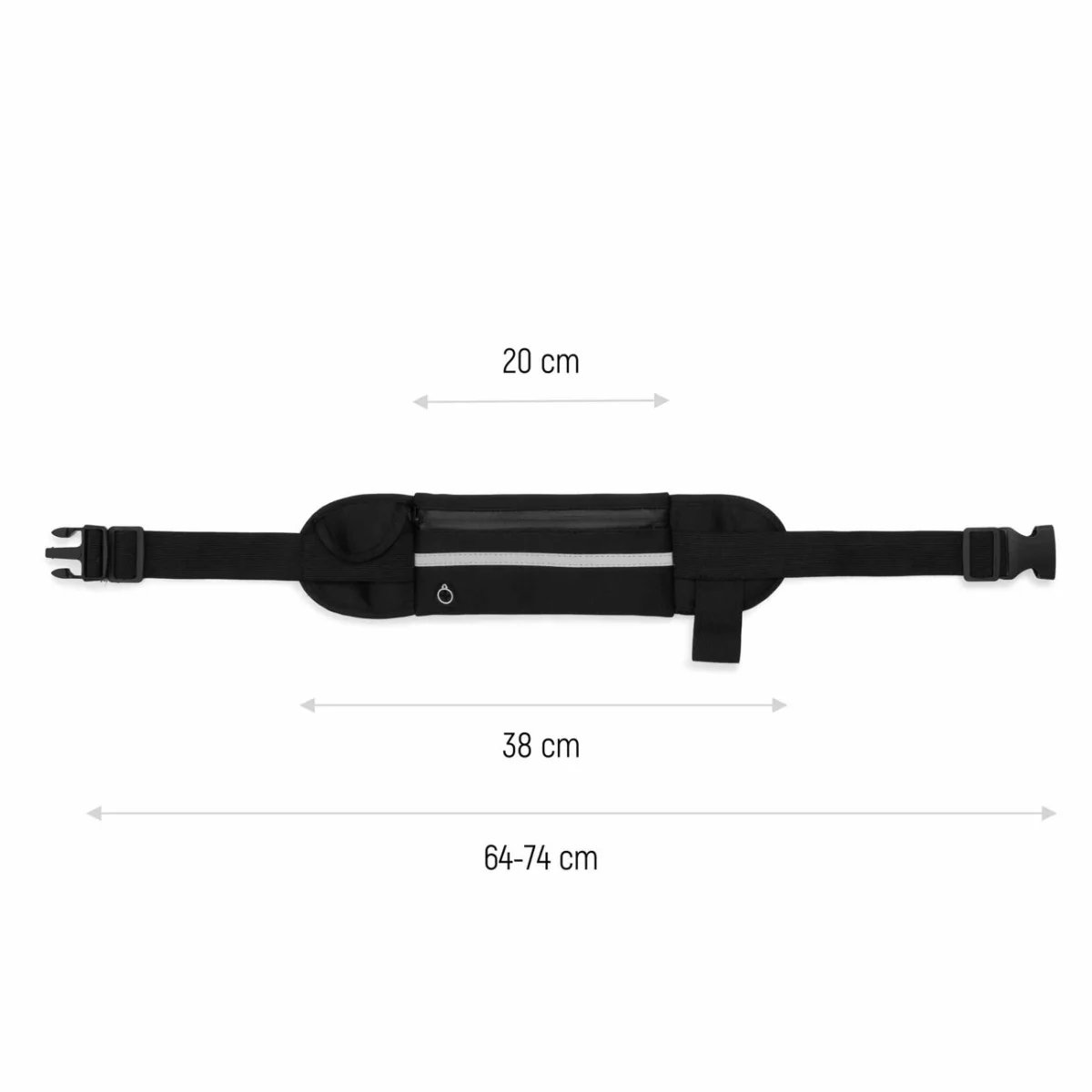 MG Running Belt bežecký opasok čierny
